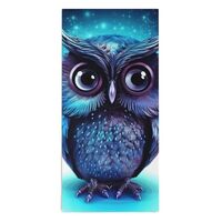 DMHVGEW Bath Towels for Bathroom Blue Owl Towel Shower Towel Quick Drying Camping Towels Super Absor