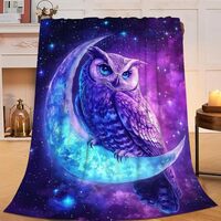 Owl Blanket Owls Blankets Fleece Plush Flannel Super Soft Cozy Fuzzy Warm Lightweight Stuff Owl Love