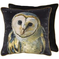 Primitives by Kathy Night Barn Owl Decorative Throw Pillow, 14" x 14"