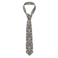 ABYchdd Owls Birds Print Men'S Necktie, Polyester Tie For Business, Wedding, Presents, Comfort 