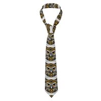 ABYchdd Cute Owl Pattern Print Men'S Necktie, Polyester Tie For Business, Wedding, Presents, Co