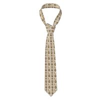 Ties For Men - Owl Moon (A) Print Mens Neckties Neck Ties Silk For Business Wedding Party Father