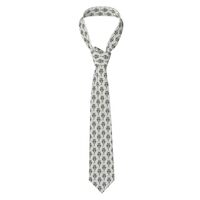 Ties For Men - Simple Owl Print Mens Neckties Neck Ties Silk For Business Wedding Party Father'