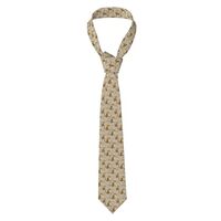 Ties For Men - Moon Owl Print Mens Neckties Neck Ties Silk For Business Wedding Party Father'S 