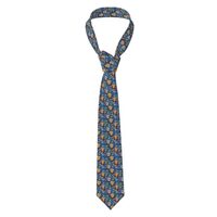 Ties For Men - Flower Owl Print Mens Neckties Neck Ties Silk For Business Wedding Party Father'