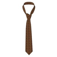 Ties For Men - Wood Grain Owl Print Mens Neckties Neck Ties Silk For Business Wedding Party Father&#