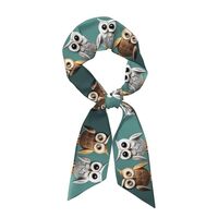 BROLEO Cute owls Prints Women's Fashion Scarf - Head Hair Accessories Versatile Scarf for Women