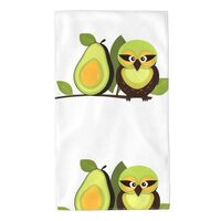 UDFKGLP Avocado Owl Pattern Towel Towels 27.5x16in Skin-Friendly Absorbent Fluffy and Soft for Bathr