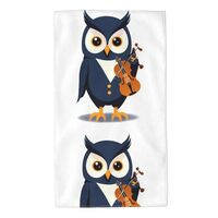 UDFKGLP Owl Playing Violin Pattern Towel Towels 27.5x16in Skin-Friendly Absorbent Fluffy and Soft fo