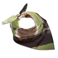KMRHOUTIQ 18" Silk Like Head Scarf for Women Fashion Square Real Cute Owls Bandana Pack Neckerc