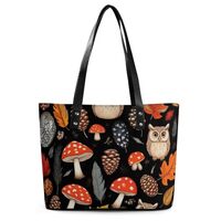 Leather Handbags, Tote Purses Shoulder Bucket Bags, Soft Day Pack, Casual Shoulder Shopping Bag With