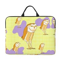 Standing Owl Print Laptop Case 14 Inch, Laptop Sleeve Bag with Handle Briefcase for Travel, Commute 