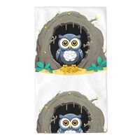 YYHHAOFA Owl Guarding Treasure Prints Towel Towels 27.5x16in Skin-Friendly Absorbent Fluffy and Soft
