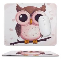 Rectangle Mouse Pads Cute Owl Mouse Pad for Computers Laptop Desk Washable Mousepad Non-Slip Mouse M