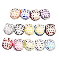 Gatuida 10pcs Orange Cartoon Owl Ceramic Beads DIY Craft Beads for Jewelry Making Accessories for Br