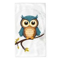 Acbnsll Owl on The Moon Printed Towel Towels 27.5x16in Skin-Friendly Absorbent Fluffy and Soft for B