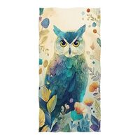 ALAZA A Beautiful Owl Beach Towel, Absorbent Quick Dry Swimming Yoga Beach Towels, Large Sand Free M