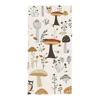 ALAZA Hand Drawn Mushroom Owl Beach Towel, Absorbent Quick Dry Swimming Yoga Beach Towels, Large San