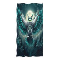 ALAZA Moon Owl Beach Towel, Absorbent Quick Dry Swimming Yoga Beach Towels, Large Sand Free Microfib