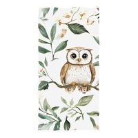 ALAZA Watercolor Cute Owls Leaves Beach Towel, Absorbent Quick Dry Swimming Yoga Beach Towels, Large