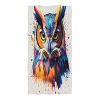 ALAZA Watercolor Owl Beach Towel, Absorbent Quick Dry Swimming Yoga Beach Towels, Large Sand Free Mi