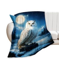 Owl Blanket Cute Owl Throw Blanket Soft Cozy Fleece Fuzzy Stuff Plush Flannel Gifts for Girls Women 
