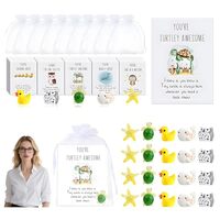 20 Set Employee Appreciation Gifts – Funny Resin Animals with Thank You Cards, Bulk for Cowork