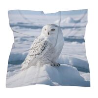 LPSADGF Snowy Owl on The Ice Bandanas for Women Hair Bandana Womens Kerchief Silk Head Scarf Floral 
