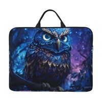 Laptop Case 14 inch Shockproof Laptop Sleeve Blue Owl (2) Carrying Case Computer Sleeve Bag for Men 