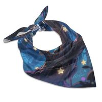 FJWKLRBV Head Scarf for Women Grey Owl Women's Satin Silk Scarf Square Satin Hair Scarves Silk 