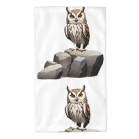 Acbnsll Owl on The Rocks Printed Towel Towels 27.5x16in Skin-Friendly Absorbent Fluffy and Soft for 