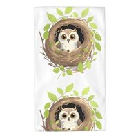 Acbnsll Owl in The nest Printed Towel Towels 27.5x16in Skin-Friendly Absorbent Fluffy and Soft for B