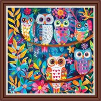 Dimensean Counted Cross Stitch Kit for Beginners, 11CT Unprinted Cross-Stitch Kit Easy Patterns Need