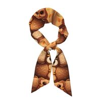 YYHWHJDE Cute Brown Cartoon Owls Pattern Women's Fashion Scarf Suitable as Scarves, hair scarve