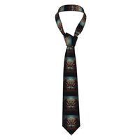 YYHWHJDE Night Owl Prints Men's Necktie - Quality Polyester Fiber Tie for Business, Daily Life,