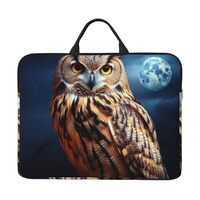 Laptop Case 14 inch Shockproof Laptop Sleeve Eagle owl Night Bird Carrying Case Computer Sleeve Bag 