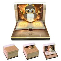MACTANO 3D Art Calendar Memo Pad 2026, Creative Time Piece Calendar Owl Rip Away Paper Carving Stick