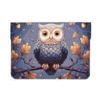 Laptop Sleeve Case Microfiber PU Leather Computer Bag Owl Tree Branches Laptop Case Protective Brief