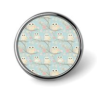 Heart Owl Print Enamel Pins for Backpack, Cute Bags Hat Jacket Coat Badge Pins, Novelty Unique Funny