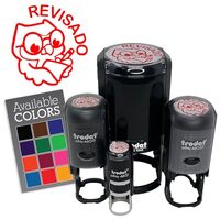 Revisado Owl Spanish Homework Revised Teacher Stamp Self-Inking Rubber Stamp for Stamping Ink Stampe