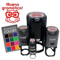 Buena Gramatica Spanish Good Grammer Owl Self-Inking Rubber Stamp for Stamping Ink Stamper Crafting 