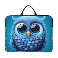 Laptop Sleeve 14 inch Shockproof Computer Bag blue owl Laptop Case with Handle Shoulder Bag for Lapt