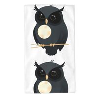 WHJDPP Moonshadow Owl Picture Towel Towels 27.5x16in Skin-Friendly Absorbent Fluffy and Soft for Bat