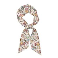 LQEPUEK Watercolor Owl Flower Women's Headscarf Fashion Neck Scarf Lightweight Thin Hairband