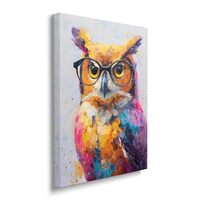 Graffiti Owl Canvas Wall Art Colorful Banksy Owls Pictures Pop Art Painting Owl Prints Abstract Mode