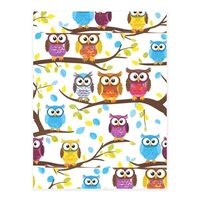 Owls On Tree Branches Printing Fashion Crystal Stickers Craft Card Decorations for Water Bottle Lapt