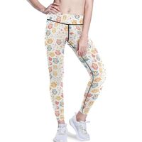 KLL Women's Workout Yoga Leggings Soft Tummy Control Athletic Running Pants Cute Owl Animal Car