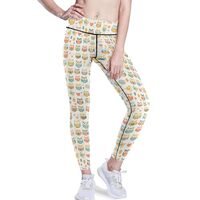 KLL Women's Yoga Workout Leggings High Waist Stretchy Athletic Pants Cute Animal Pattern Cartoo