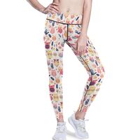 KLL Women Workout Yoga Leggings Tummy Control, Cute Owl Animal Hawaiian, Soft Athletic Running Pants