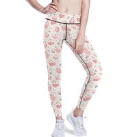 KLL Womens Leggings Stretchy, Cute Animal Pattern Cartoon Owls, High Waisted Activewear Pants, XS